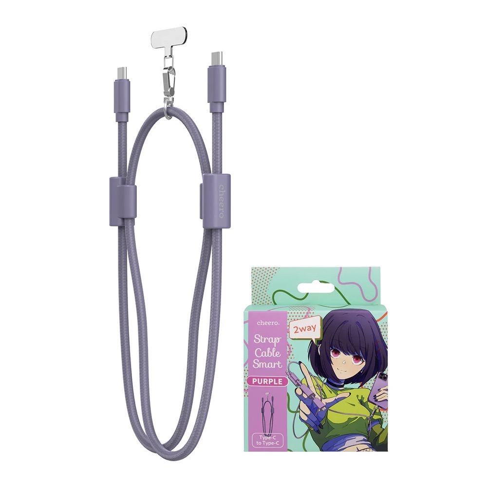 cheero USB-C to USB-C Strap Cable Smart 雙用背帶充電線 是充電線也背帶-規格圖11