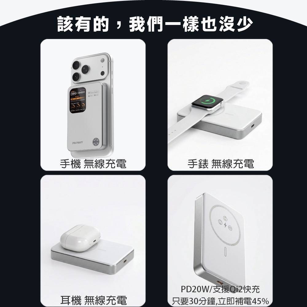 POLYBATT PB11防爆固態電池-20W-AI智能溫控快充行動電源10000mAh-細節圖6