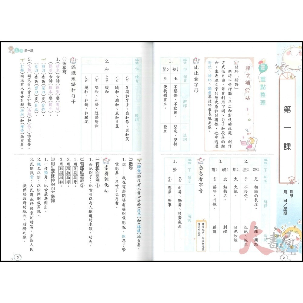 113上 奇鼎國小『課堂精華』5上 5年級 配合翰林 康軒 南一  國語 數學 生活 附解答(小五)-細節圖2