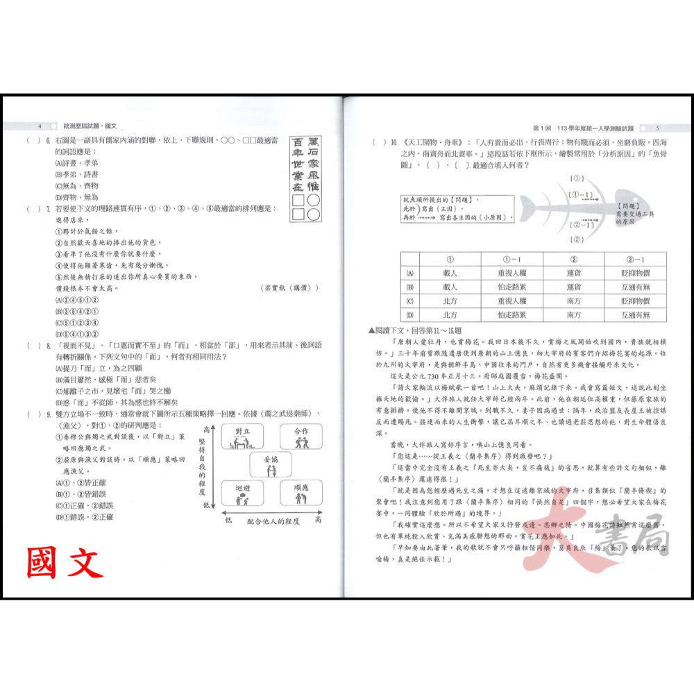 【114統測】翰林高職『統測王』統測歷屆試題 國文 英文 106~113年 刷題用 附解答含詳解-細節圖3