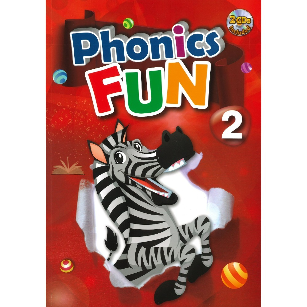 堂奧圖書『Phonics Fun』1 2 3 讀拼音 自然拼讀 課本+習作+字卡+2CD-規格圖1