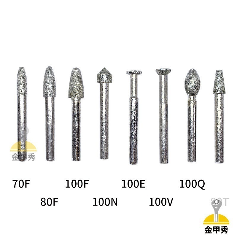 【金甲秀】台灣製 鑽石磨棒《柄 6mm》雕刻針 磨針 鑽石磨頭 金剛石磨棒 尺寸在商品詳情-細節圖4
