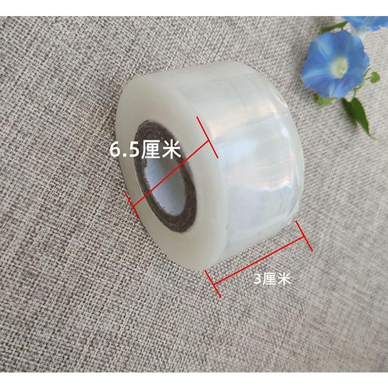 【小魚生活館台灣現貨】三分PE專業嫁接膜 果樹 樹苗 纏繞膜 透明 自黏-細節圖3