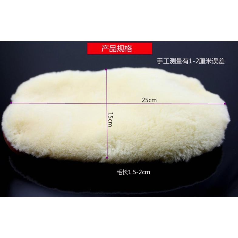 【小魚生活館台灣現貨】單面仿羊毛洗車手套 不傷手 不傷烤漆 汽車 機車 打蠟拋光 美容保養工具-細節圖3
