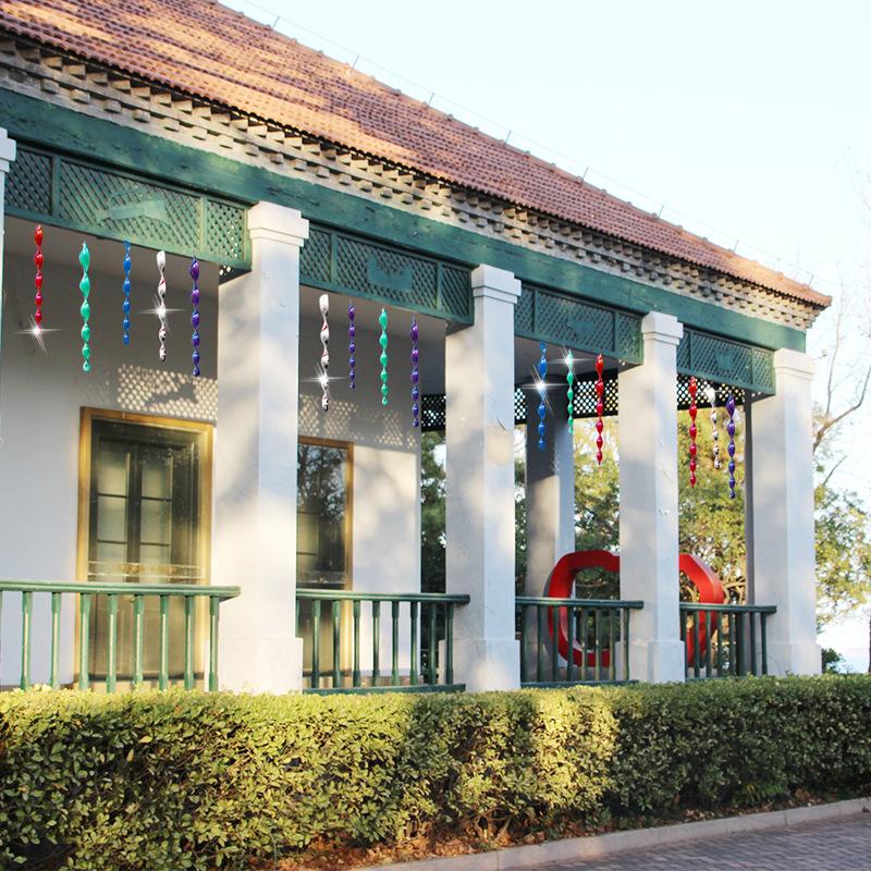 【小魚生活館台灣現貨】螺旋驅鳥棒 30cm 閃光防鳥工具 反光棒 趕鳥棒 旋轉驅鳥棒 園藝用品-細節圖5