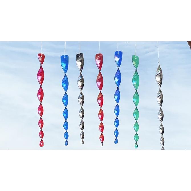 【小魚生活館台灣現貨】螺旋驅鳥棒 30cm 閃光防鳥工具 反光棒 趕鳥棒 旋轉驅鳥棒 園藝用品-細節圖8