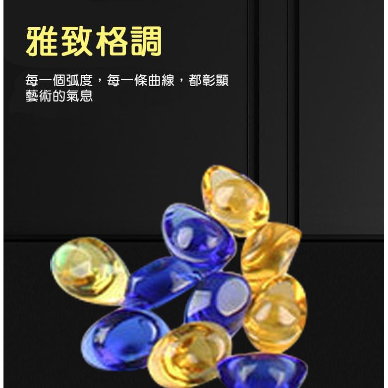 100顆折50元【小魚生活館台灣現貨】七彩水晶琉璃小元寶 14mm 招財 擺飾 裝飾 開發票 自選色-細節圖2