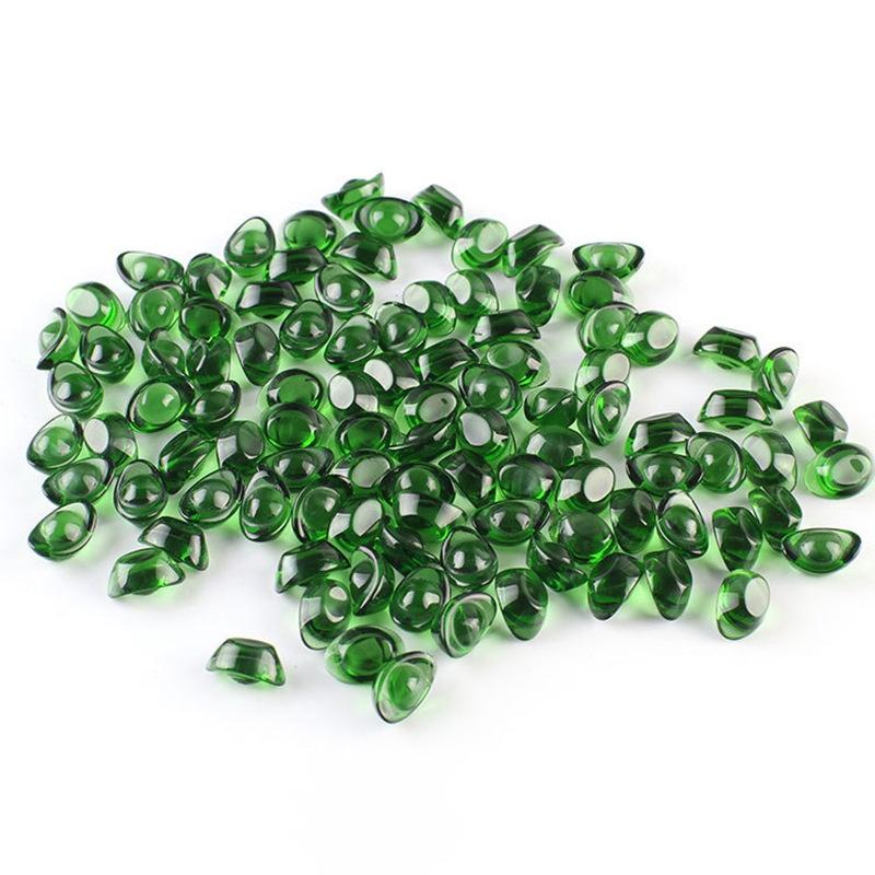 100顆折50元【小魚生活館台灣現貨】七彩水晶琉璃小元寶 14mm 招財 擺飾 裝飾 開發票 自選色-細節圖4