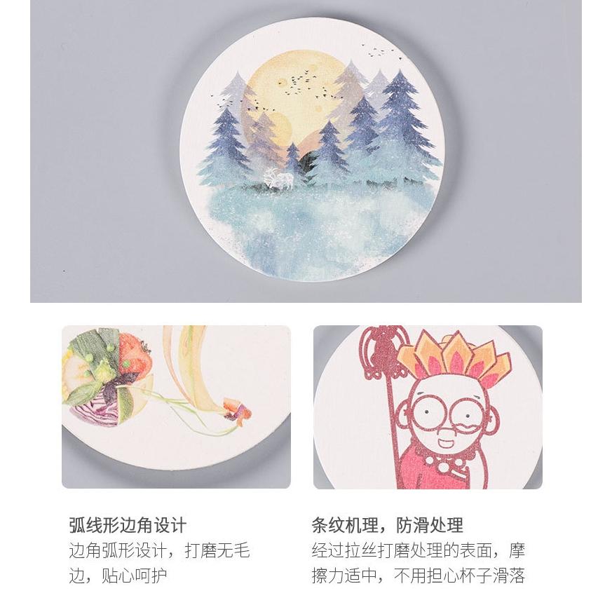 【小魚生活館台灣現貨】超吸水圓形硅藻土杯墊 五色可選 矽藻土 吸水 浴室廁所 洗漱台-細節圖7