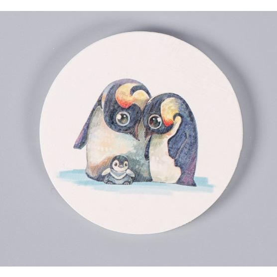 【小魚生活館台灣現貨】超吸水圓形硅藻土杯墊 五色可選 矽藻土 吸水 浴室廁所 洗漱台-細節圖8