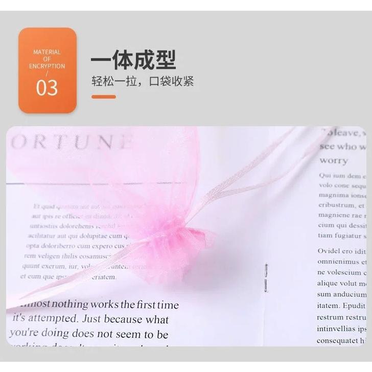 【小魚生活館台灣現貨】水果束口紗網袋 多種尺寸 100入 飾品包裝袋 紗網提袋 網紗 禮品 喜糖-細節圖5