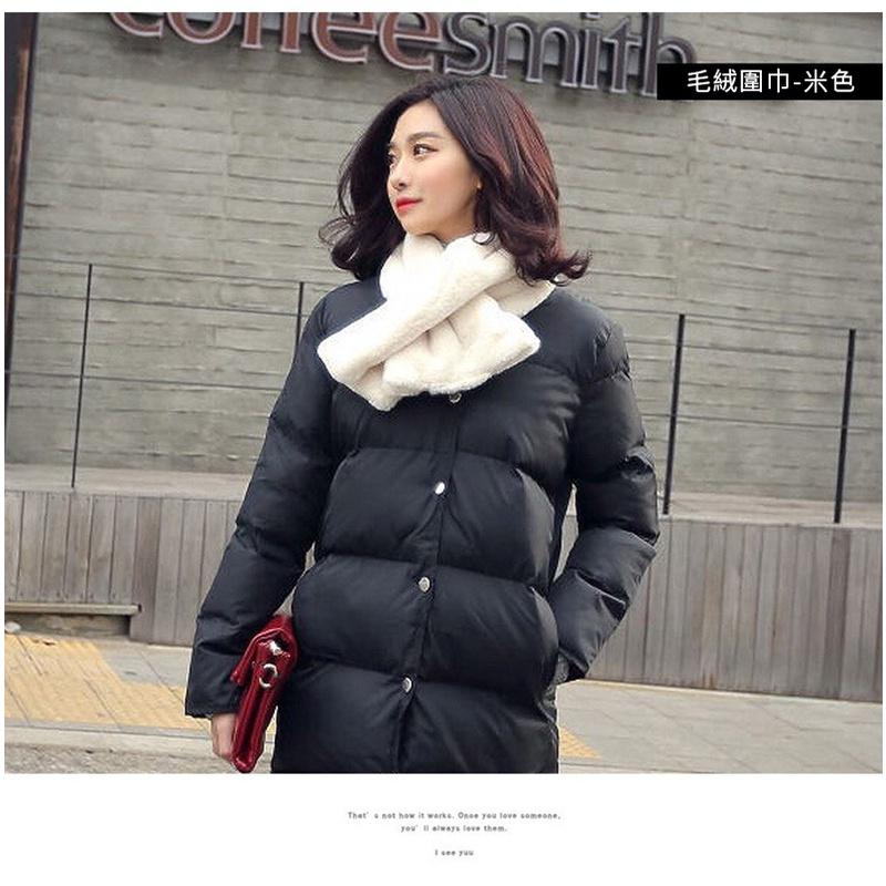 【小魚生活館台灣現貨】暖呼呼仿兔毛時尚圍脖 現貨 保暖 台灣出貨 冬季 圍巾 脖圍-細節圖3