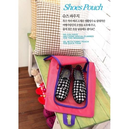 【小魚生活館台灣現貨】防水收納包 鞋子收納袋-細節圖2