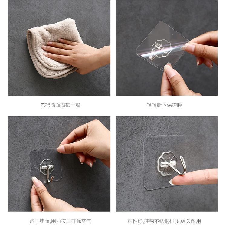 【小魚生活館台灣現貨】四葉草無痕掛勾 掛勾 無痕 承重 黏貼 開發票-細節圖6