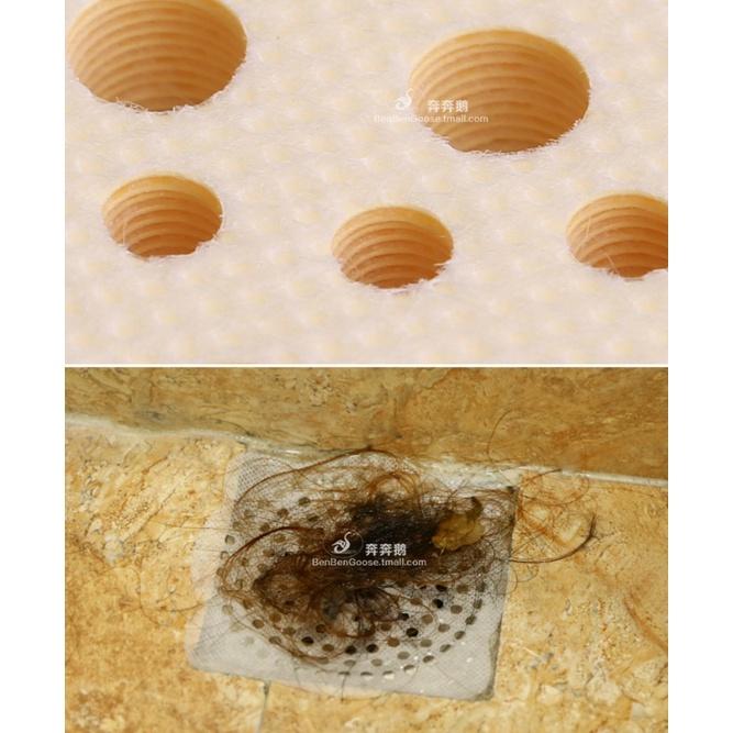 【小魚生活館台灣現貨】排水孔防堵塞貼 拋棄式 一片1元 輕鬆使用 三色任選 浴室必備-細節圖2