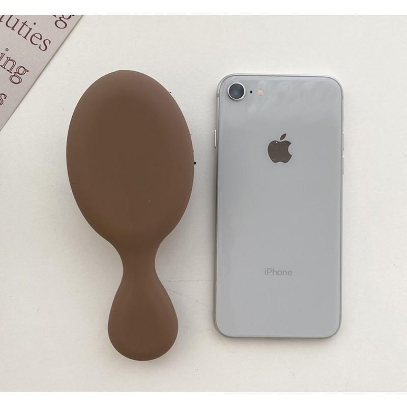 【小魚生活館台灣現貨】莫蘭迪色豬鬃氣墊按摩梳-細節圖6