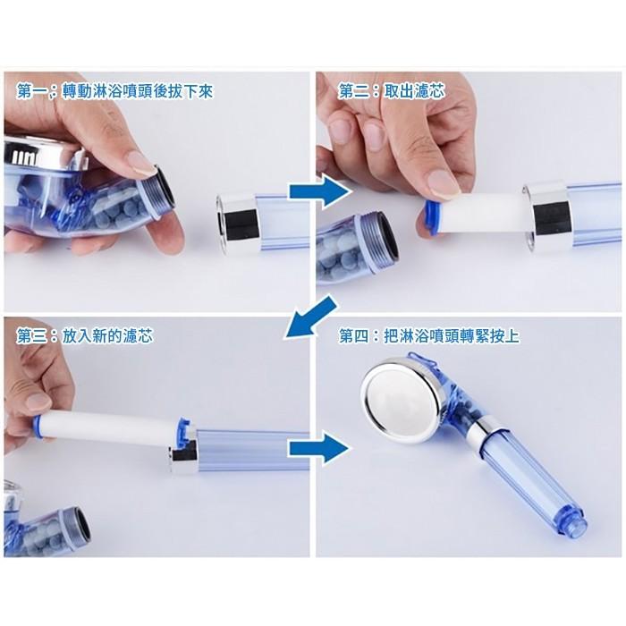 【小魚生活館台灣現貨】淨由芯生過濾蓮蓬頭-細節圖9