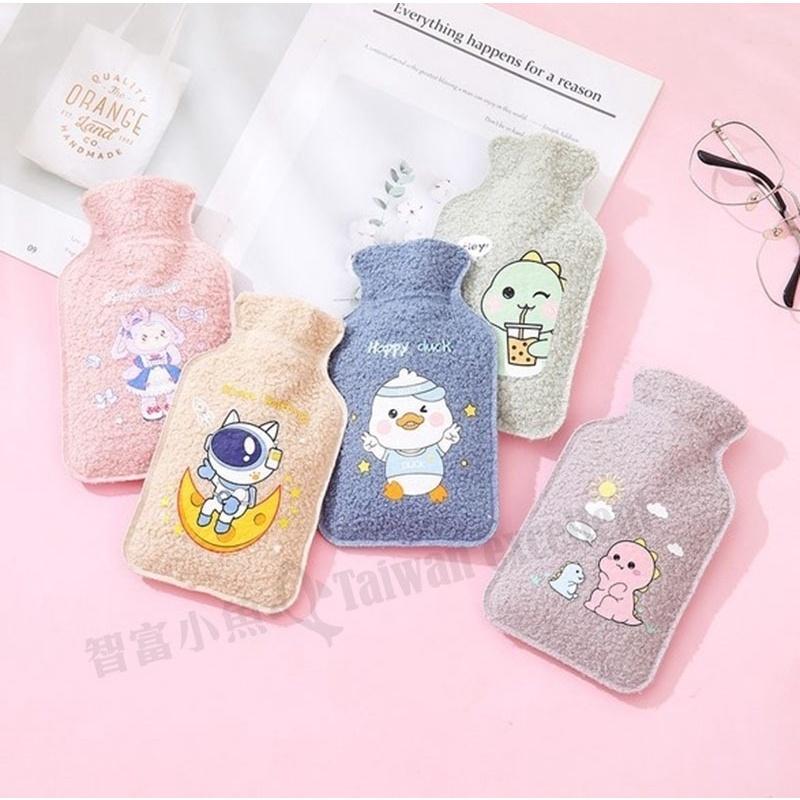 【小魚生活館台灣現貨】毛茸熱呼呼注水式熱水袋-細節圖6