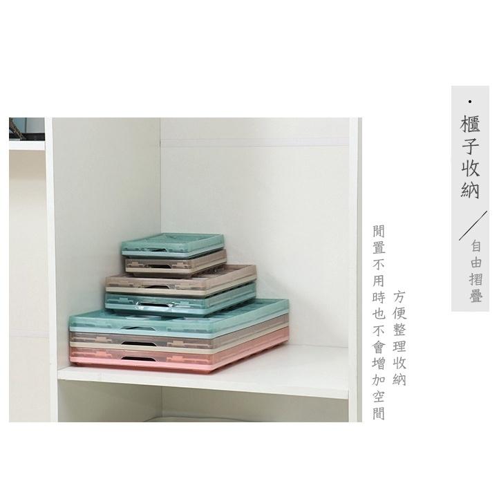 【小魚生活館台灣現貨】可摺疊收納籃 折疊收納箱 小/中/大-細節圖4