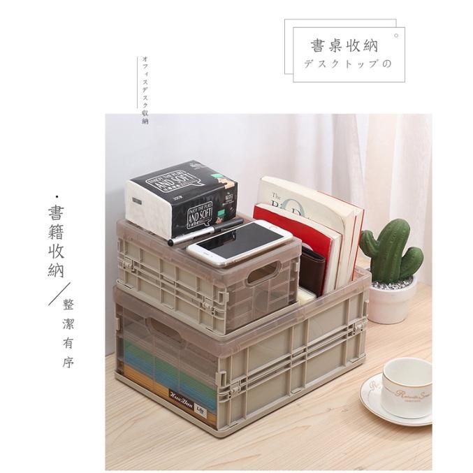 【小魚生活館台灣現貨】可摺疊收納籃 折疊收納箱 小/中/大-細節圖5