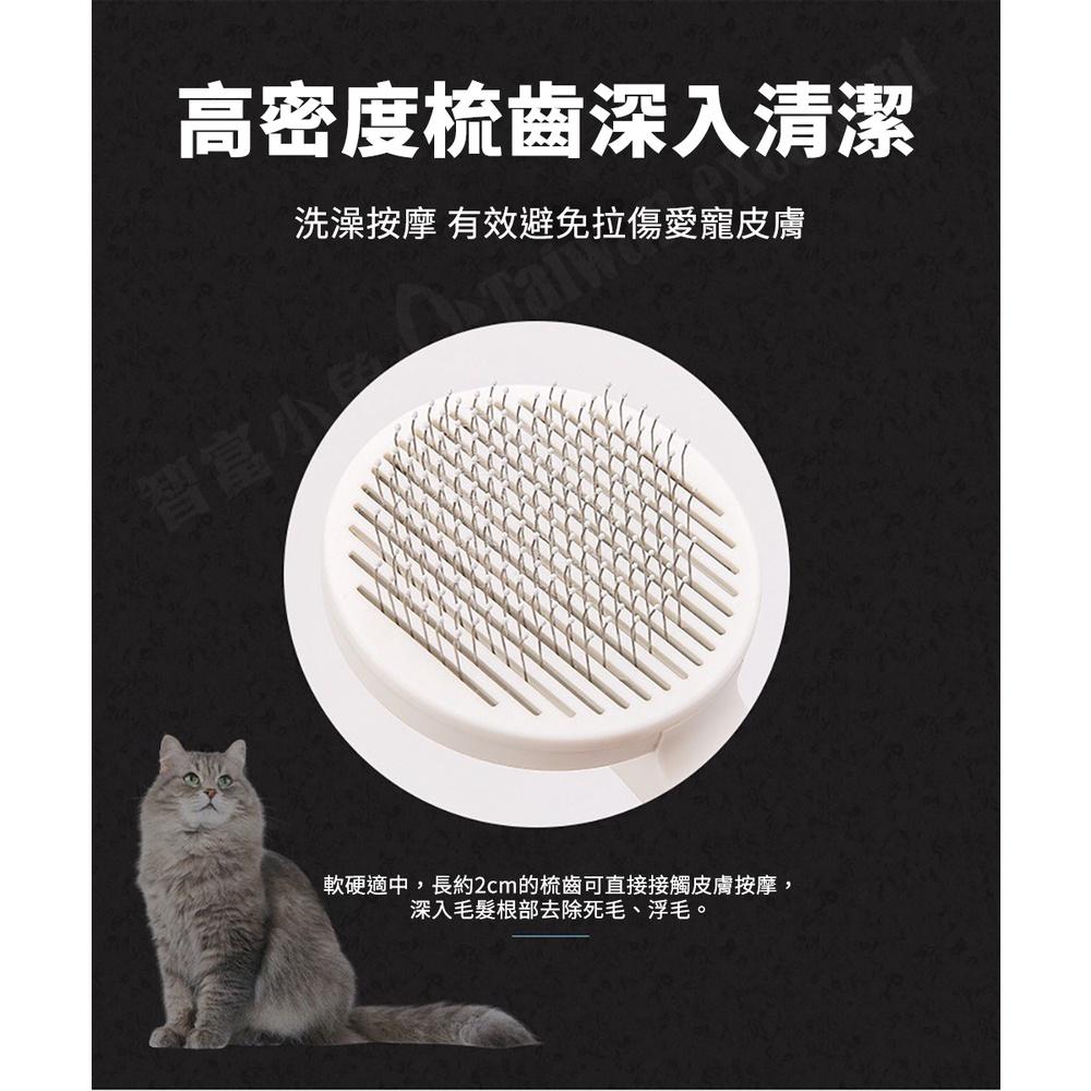【小魚生活館台灣現貨】寵物一鍵清理擼毛梳 寵物梳 梳子 一鍵除毛 輕鬆使用-細節圖9