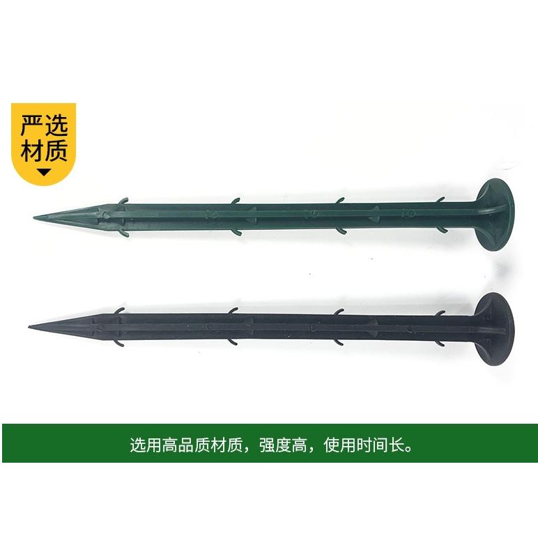 【小魚生活館台灣出貨】塑膠地釘 黑色綠色可挑 防草布釘 園藝用品 固定釘果園 地布釘 加粗 農田塑膠釘-細節圖4