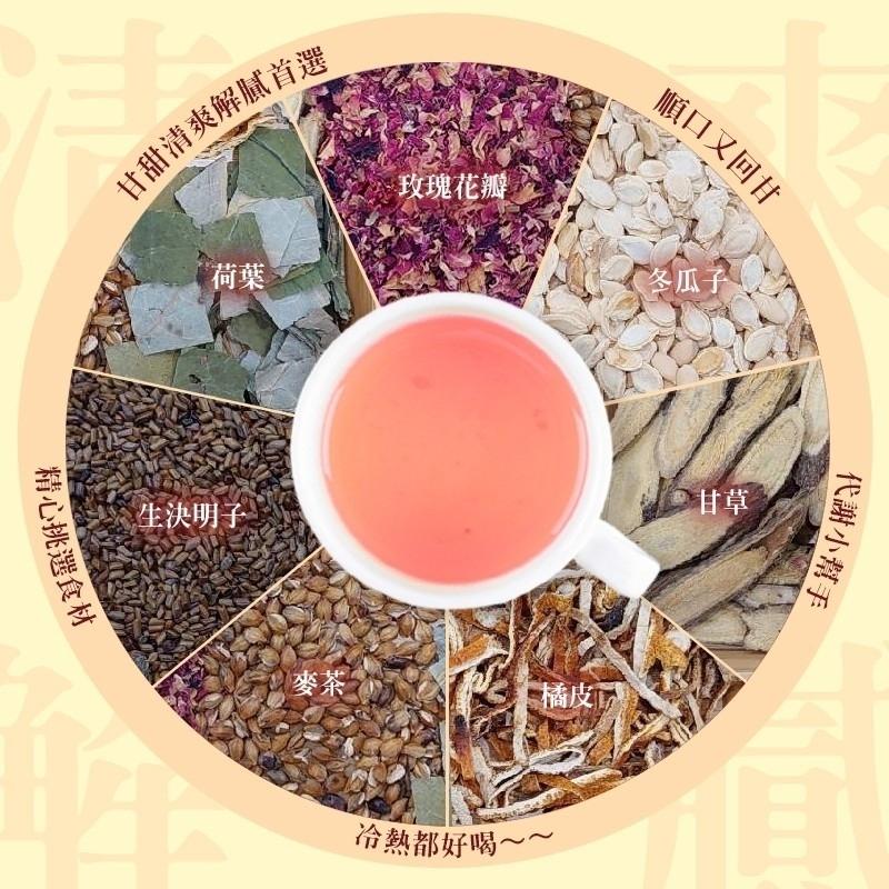 和春堂【玫瑰荷葉茶包】7gx10入 好喝順口 麥茶 橘皮 甘草 決明子-細節圖4
