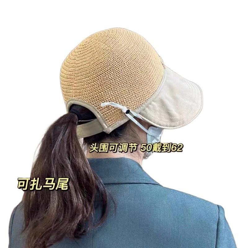 網眼透氣休閒帽 防曬透氣 夏季必備 可掛口罩防風繩 台灣出貨-細節圖6