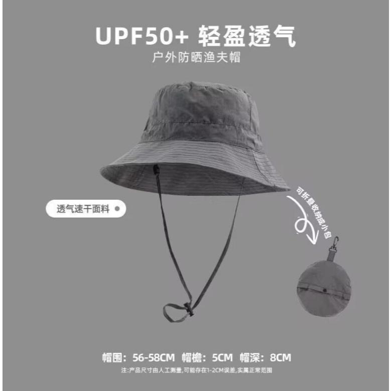 【小魚生活館台灣出貨】防水可收納包包漁夫帽 速乾漁夫帽遮陽帽防曬帽登山帽健行帽 防潑水漁夫帽防水漁夫帽情侶漁夫帽-細節圖3