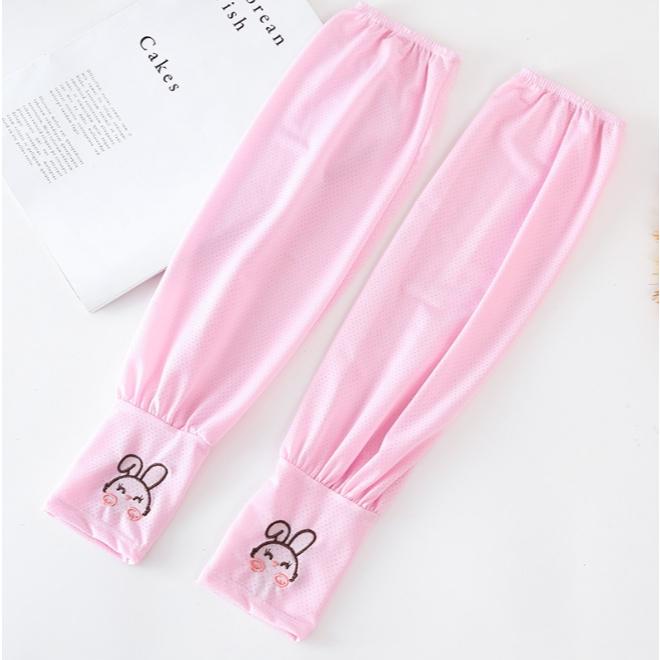 【女款兔子寬鬆袖套】冰絲袖套 女生防曬袖套涼感袖套 舒適透氣輕薄防曬 騎車登山爬山健行慢跑-細節圖5