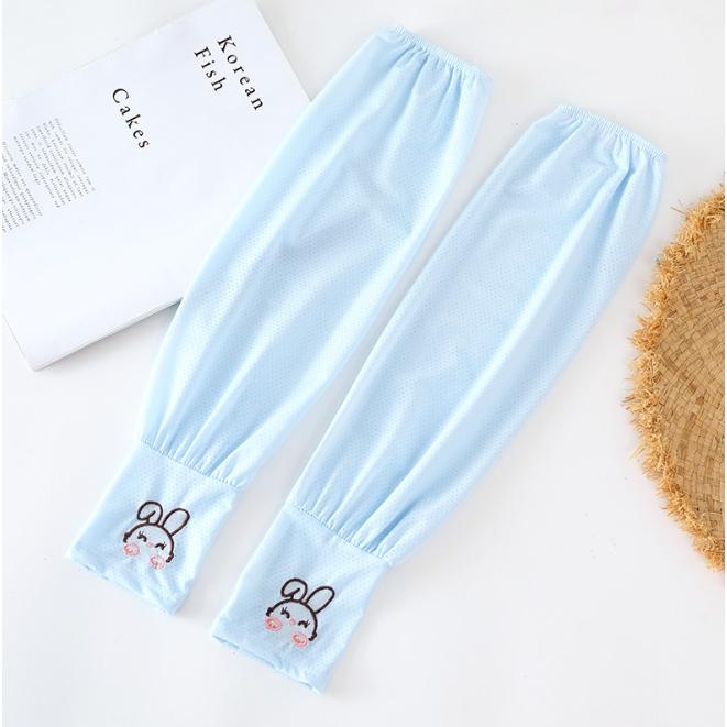 【女款兔子寬鬆袖套】冰絲袖套 女生防曬袖套涼感袖套 舒適透氣輕薄防曬 騎車登山爬山健行慢跑-細節圖6