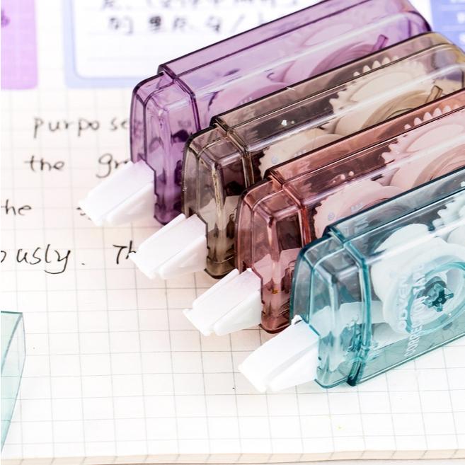 【小魚生活館台灣出貨】 馬卡龍煙燻方形修正帶 立可帶 口袋款迷你修正帶 辦公文具學生文具 附電子發票-細節圖4