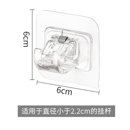 【小魚生活館台灣出貨】窗簾桿固定夾掛勾 伸縮固定桿 免打孔 窗簾浴簾毛巾架 掛勾掛桿固定器-細節圖4