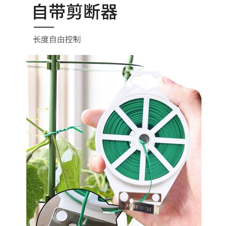 【小魚生活館台灣出貨】園藝綁帶 捆紮帶鐵絲植物固定繩花盆庭院種植果樹爬藤植物花草樹木-細節圖5