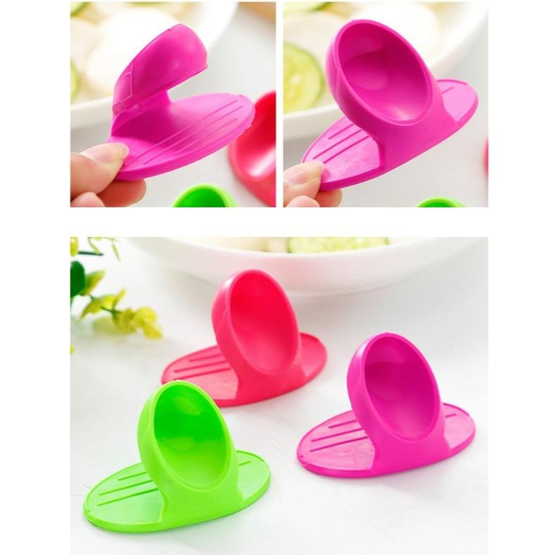 【小魚生活館台灣出貨】矽膠隔熱手指套 矽膠防燙夾 廚房加厚耐高溫防燙手套 微波爐電鍋氣炸鍋烤箱隔熱手套 附電子發票-細節圖4