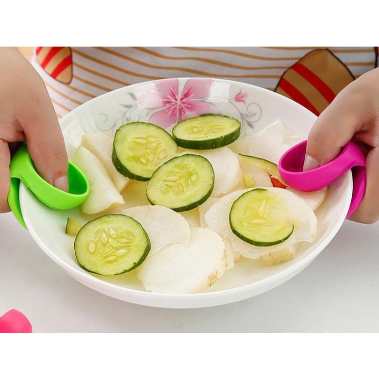 【小魚生活館台灣出貨】矽膠隔熱手指套 矽膠防燙夾 廚房加厚耐高溫防燙手套 微波爐電鍋氣炸鍋烤箱隔熱手套 附電子發票-細節圖8