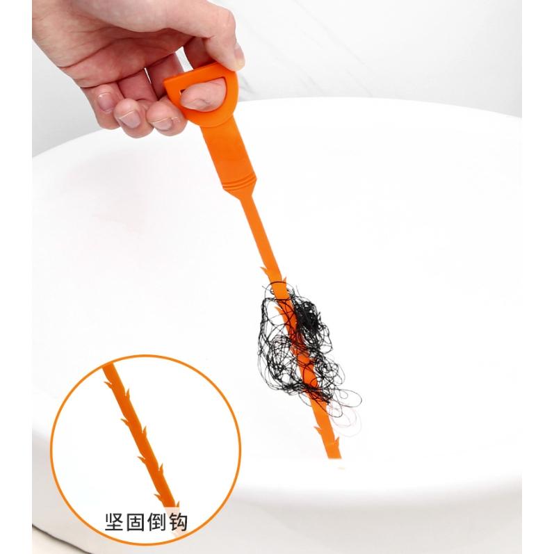 【小魚生活館台灣出貨】廚房管道清理器 水管水槽清潔 廁所下水道毛髮疏通 洗澡頭髮清理-細節圖2
