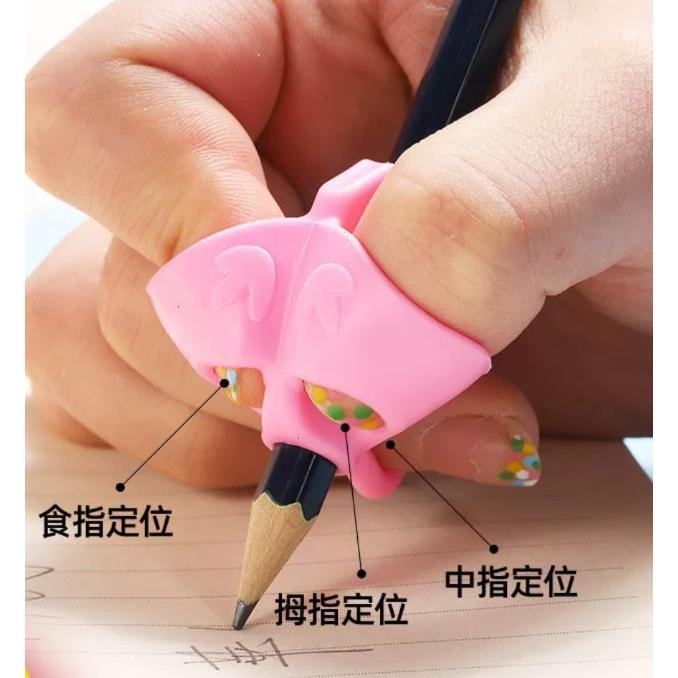【小魚生活館台灣出貨】握筆矯正器 兒童握筆器 五指定位控筆訓練 三角鉛筆色鉛筆彩虹筆素描筆洞洞筆筆套 學齡前小學生文具-細節圖6