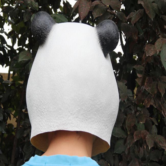 熊貓頭套 功夫熊貓 貓熊面具 團團圓圓 萬聖節裝扮 面具 眼罩 面罩 cosplay 變裝派對【A77004701】-細節圖3