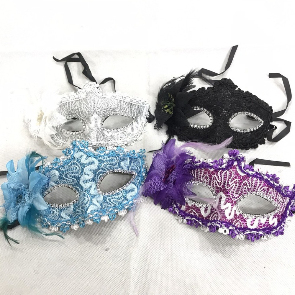 威尼斯面具 皮革面具(帶花)  歌劇魅影 面具 花紋包布面具 眼罩 cosplay 舞會 化妝舞會【A77008001】-細節圖2