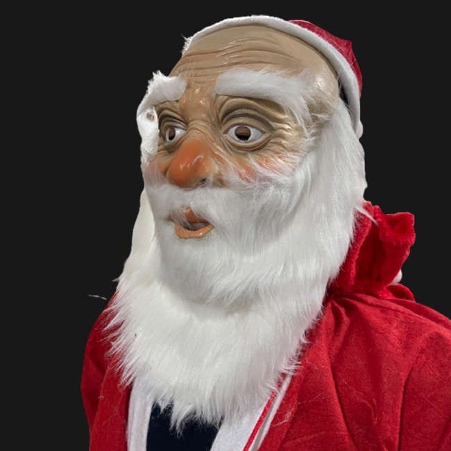 聖誕老人裝扮 乳膠頭套(2款) 聖誕老公公 乳膠面具 仿真頭套 聖誕節 COS 搞怪 派對 變裝【A770125】-細節圖6