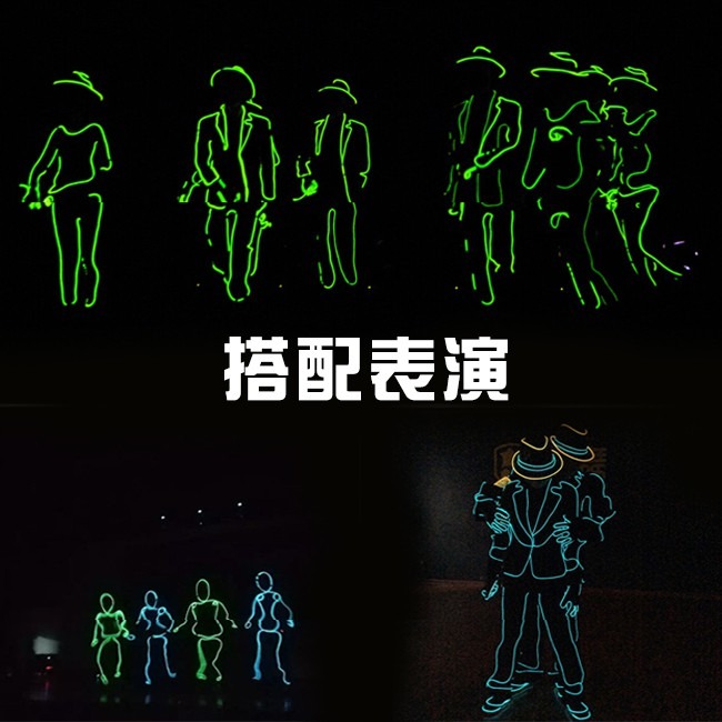 燈條 1米 冷光線 一對多DIY EL燈條 發光線 冷光燈條 街舞 霓虹燈 冷光條 LED【A88001101】-細節圖8