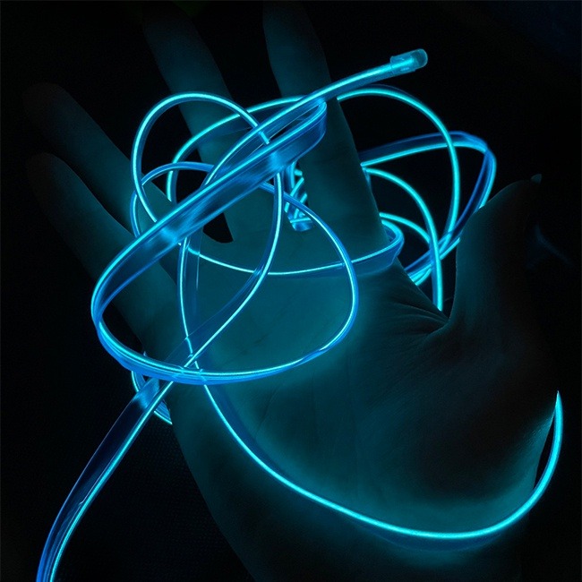 車用 冷光線 (3米 帶邊) 氛圍燈 汽車內飾 EL 燈條 發光線 冷光條 街舞 霓虹燈 冷光帶 內飾燈【A8800】-細節圖9