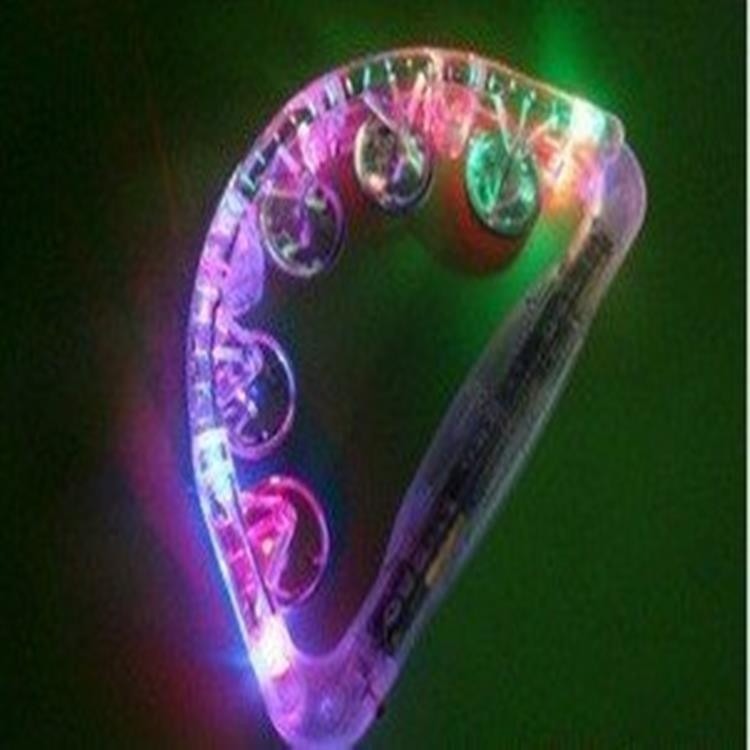 KTV 搖鈴 發光手搖鈴 LED 酒吧用品 鈴鼓 沙鈴(附開關) 搖鈴 鼓鈴 發光沙鈴 閃光沙鈴【A99000301】-細節圖4