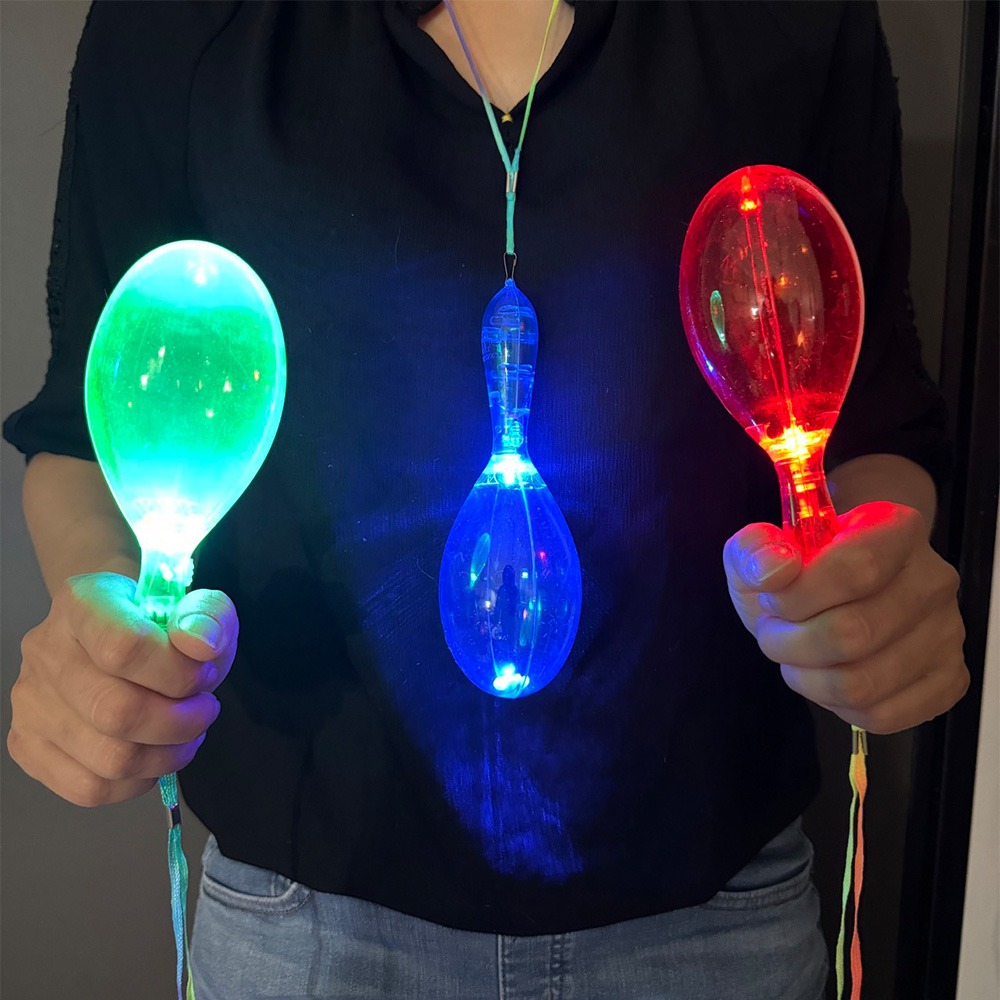沙鈴 LED(附開關) 發光沙鈴 兒童玩具 閃光沙鈴 搖鈴 螢光棒 加油棒 演唱會 造勢【A99000401】-細節圖4