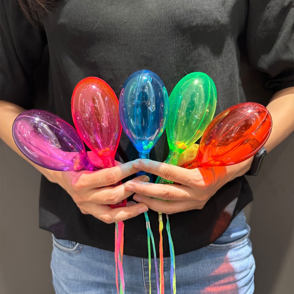 沙鈴 LED(附開關) 發光沙鈴 兒童玩具 閃光沙鈴 搖鈴 螢光棒 加油棒 演唱會 造勢【A99000401】-細節圖6