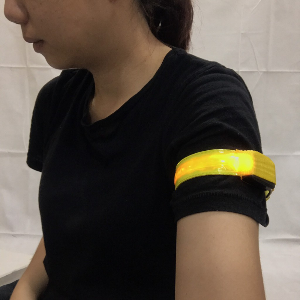 LED織帶 (充電款) LED臂帶 LED手環 客製化燈條 LED燈條 發光手環 手臂燈條 夜跑【A990042】-細節圖2