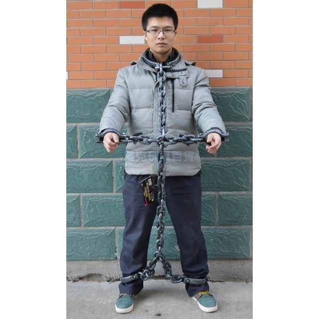 萬聖節 囚犯銬 (頭+手+腳) 手銬 全身銬組 囚犯鍊 變裝道具 搞怪 萬聖遊行 Cosplay【W11000401】-細節圖4