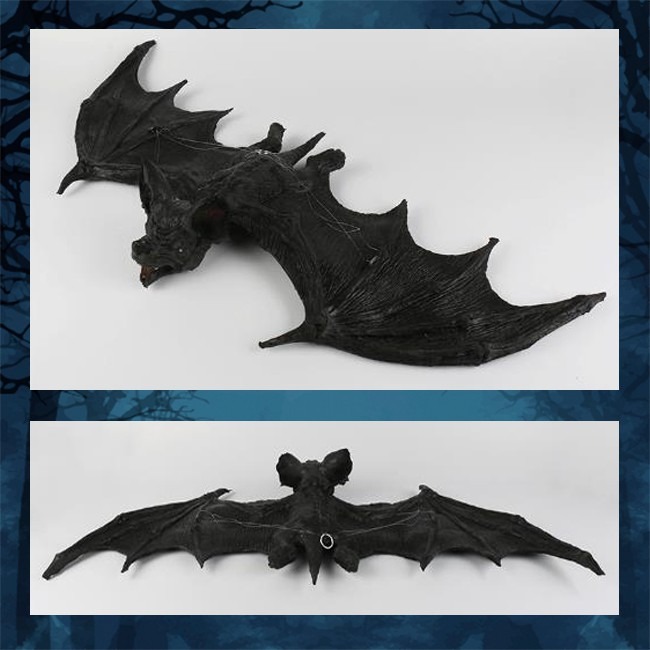 萬聖節 吊掛蝙蝠 黑蝙蝠 (71、95cm) 假蝙蝠 蝙蝠吊飾 掛飾 吊掛蝙蝠 鬼屋布置 裝飾【W440032】-細節圖5