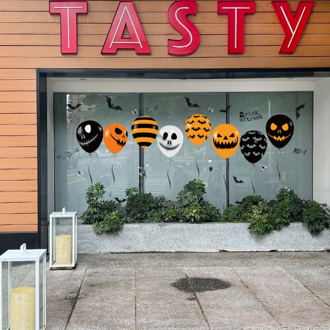 靜電貼 無痕窗貼 (萬聖節氣球) 萬聖節 卡通貼 玻璃貼 壁貼 地板貼 彩繪裝飾 布置鬼屋【W44006801】-細節圖4